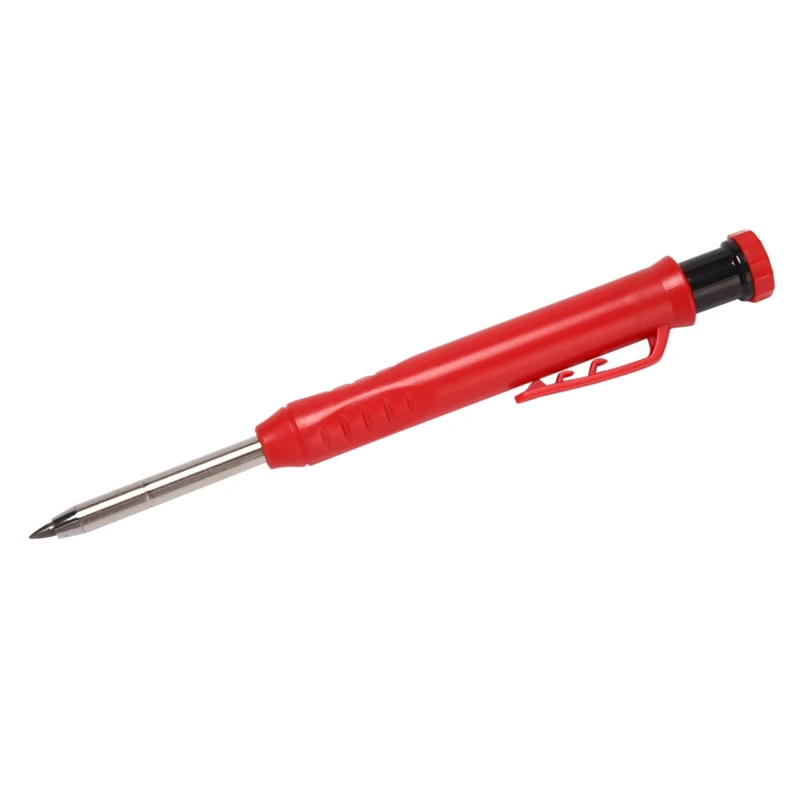 Solid Carpenter Pencils With 18 Refills Woodworking Tools Deep Hole Pen Marking Tool For Architects | Инструменты