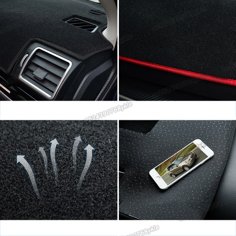 Нескользящий коврик для приборной панели автомобиля из полиэстера аксессуары