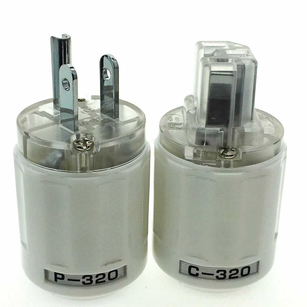 Oyaide P 320/C 320 родиевое покрытие Медь США AC разъем Ver IEC белый прозрачный DIY