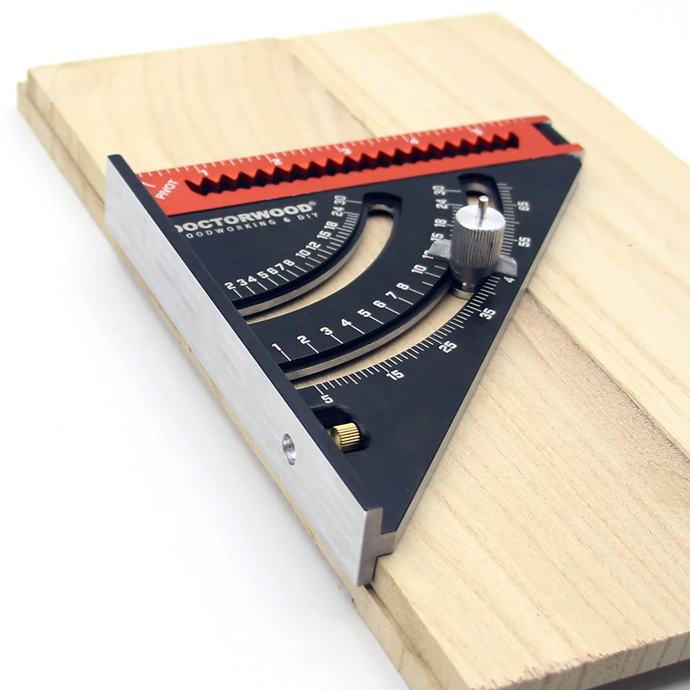 

Measurement Height Limit Gauge Tools Squares Ruler Aluminum Alloy Folding Triangle Ruler Positioning Angle Protractor