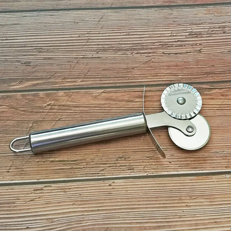 Резак для пиццы из нержавеющей стали двойной роликовый резак нож кондитерских