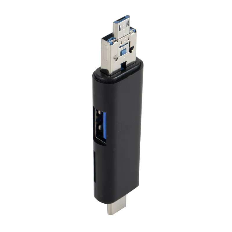 Type C и Micro USB 5 в 1 OTG кард-ридер флэш-накопитель высокоскоростной USB2.0 Универсальный