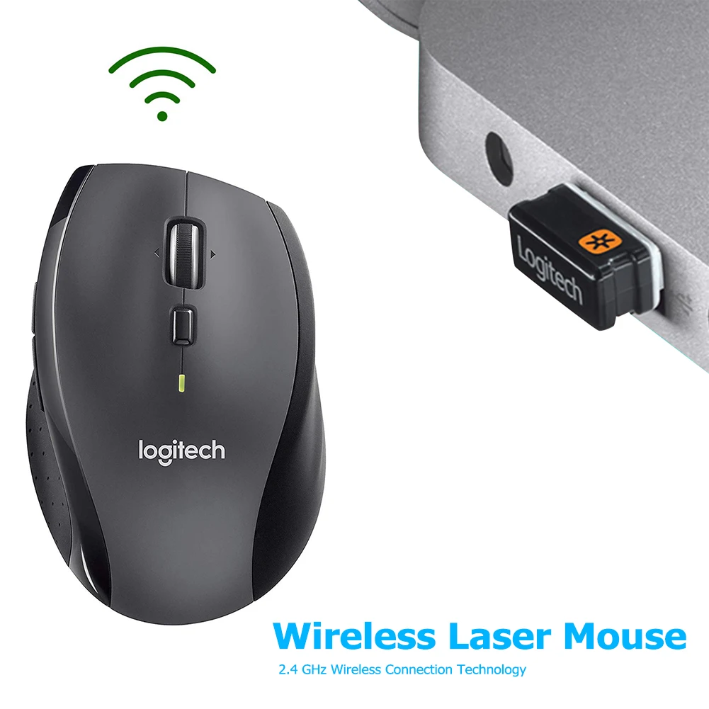 Мышь Logitech M705 Беспроводная лазерная с USB-приемником |