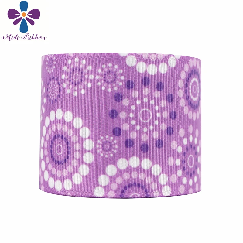 

16mm-75mm Cartoon Owl Ribbon & Stripe Print Grosgrain Ribbon For Handmade Bowknot Material Elastic Head Rope 50 Yards