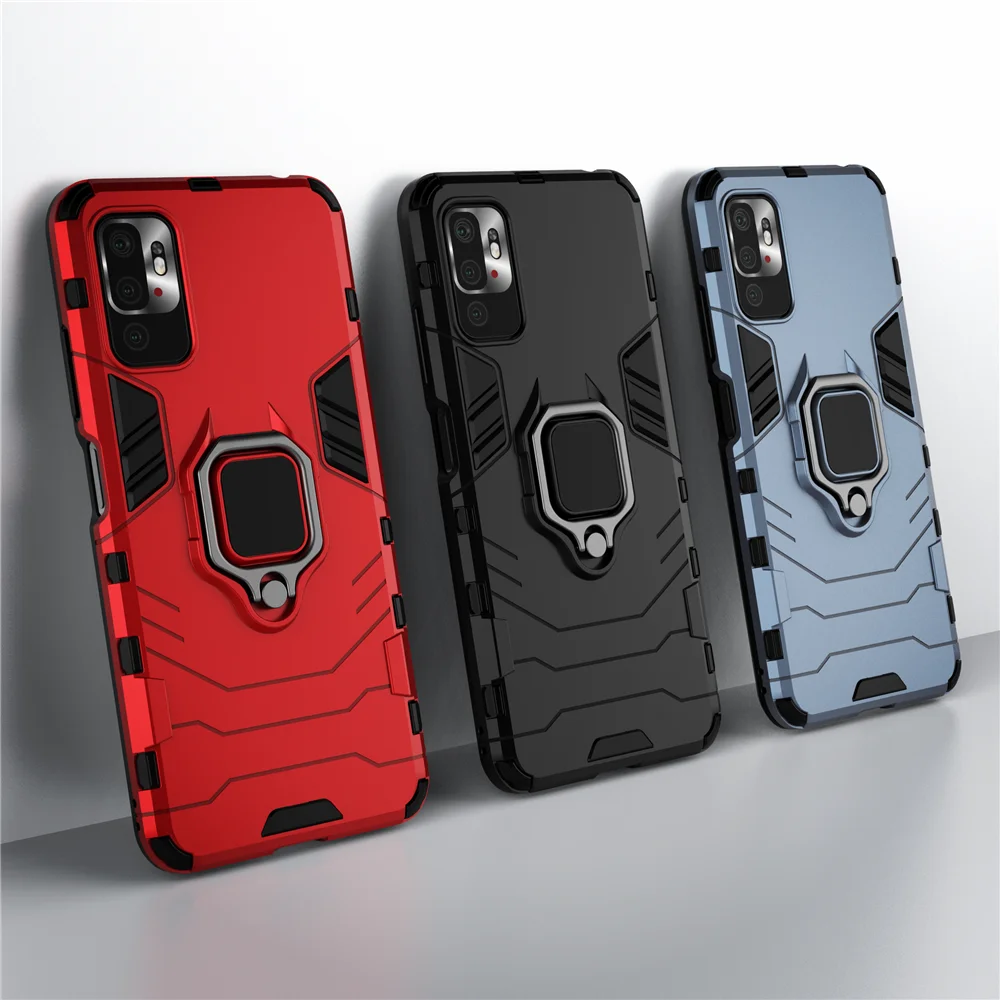

Armor Phone Case For Xiaomi Redmi Note 10 5G Case Shockproof Kickstand Cover For Redmi Note10 10 5G 6.5" Coque Funda