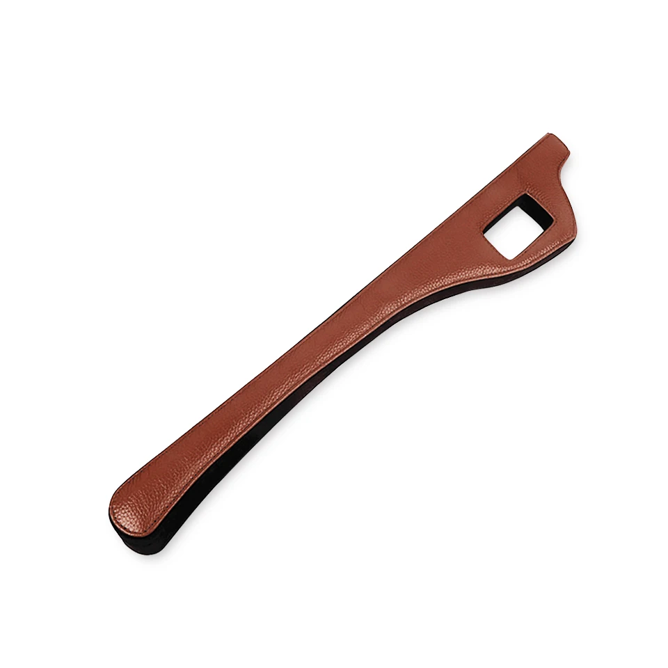 1 pcs Brown left Кожаная подушка для автомобильного сиденья, герметичная пробка, защита для автомобильного сиденья, Накладка для украшения автомобиля, защита от просачивания швов - Название цвета: 1 pcs Brown left
