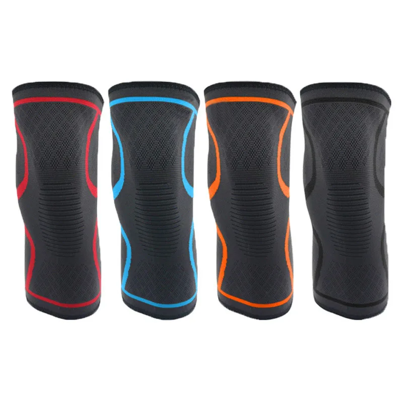 

Sports breathable light and thin kneepad antiskid Nylon knitting Outdoor cyclinde four seasons Elastic stretchprotective 490730