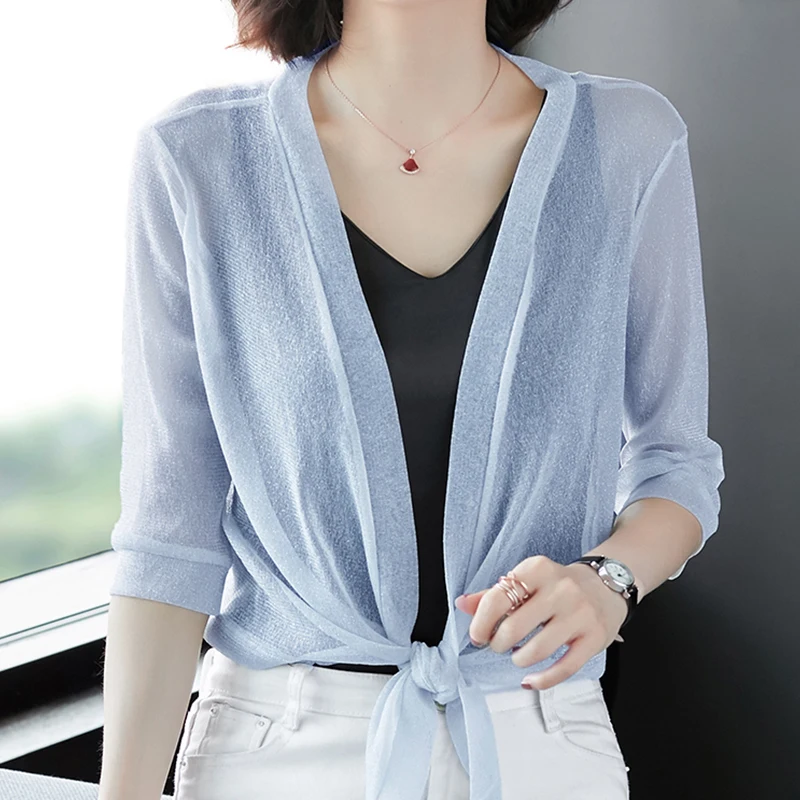 Женский тонкий свисающий Болеро с рукавом 1/2 болеро коротким облегающий женский