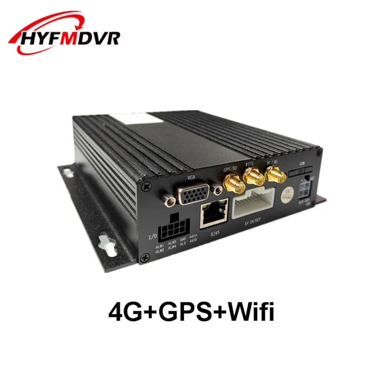 Удаленное позиционирование хост-трекер AHD 4CH 4G GPS WIFI Двойная SD-карта мобильный