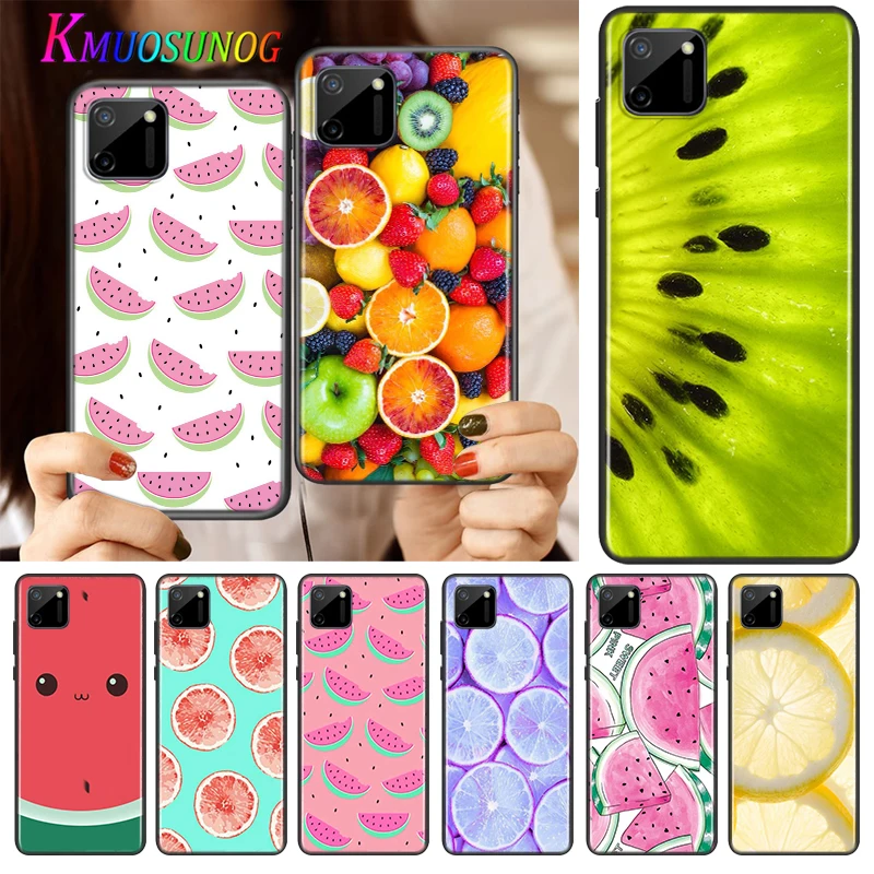 

Summer Fruit Watermelon Silicone Cover For Realme V15 X50 X7 X3 Superzoom Q2 C11 C3 7i 6i 6s 6 Global Pro 5G Phone Case