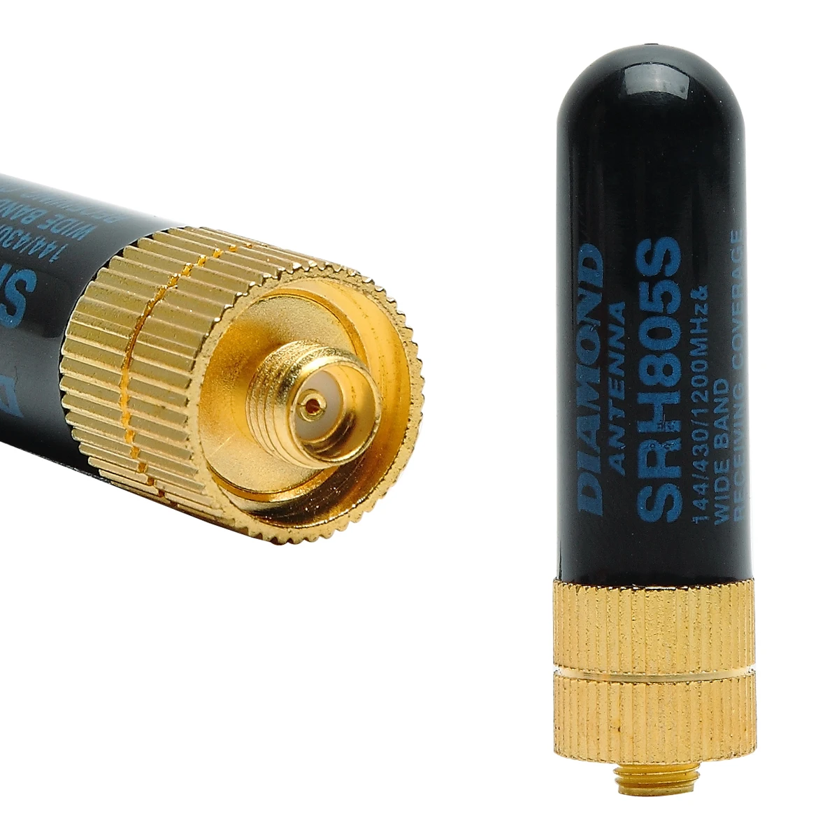 Алмазная SRH805S SMA-Female антенна двухдиапазонная VHF UHF мини короткая для Baofeng UV-5R UV-82 UV-S9