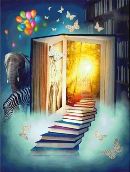 Многоцветный DIY алмазная вышивка дисплей книга живописная алмазная картина алмазная вышивка крестиком украшение дома подарок на день рождения - Цвет: Многоцветный