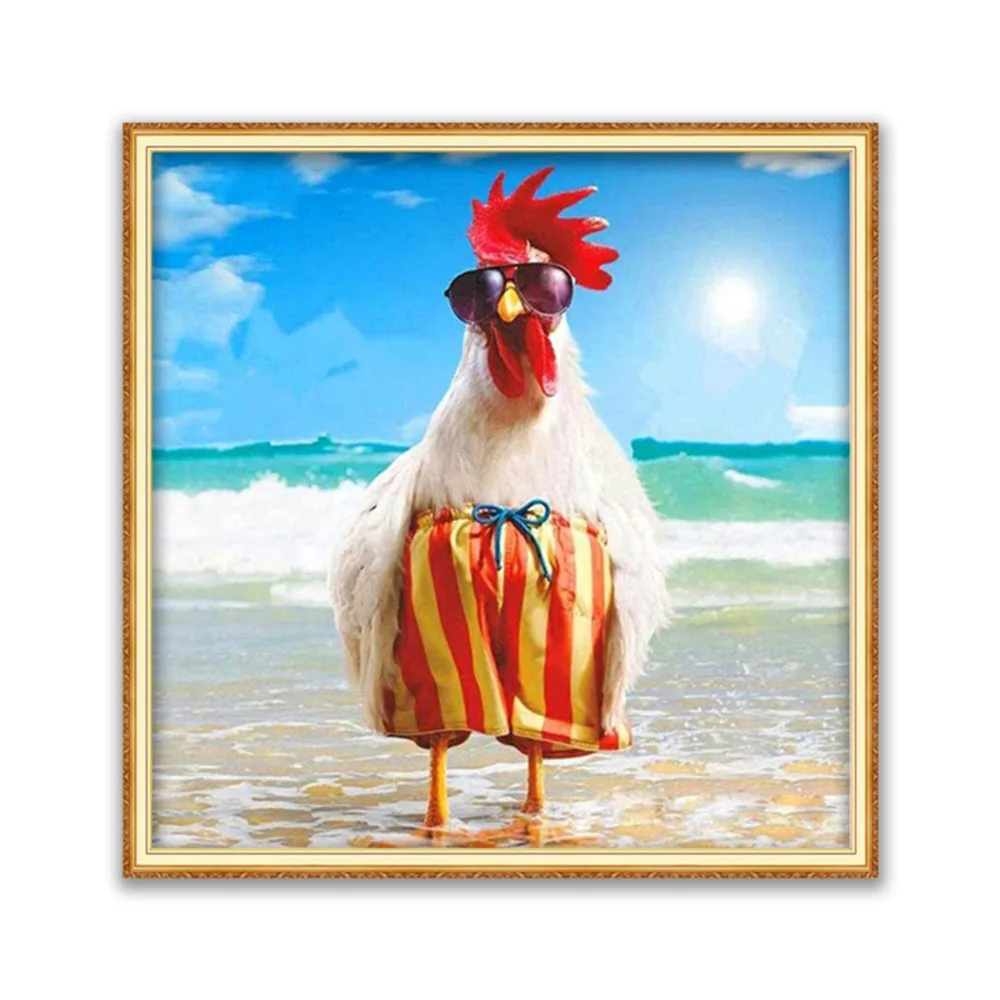 Набор для вышивки крестиком 11CT с изображением животных и цыплят | Дом сад