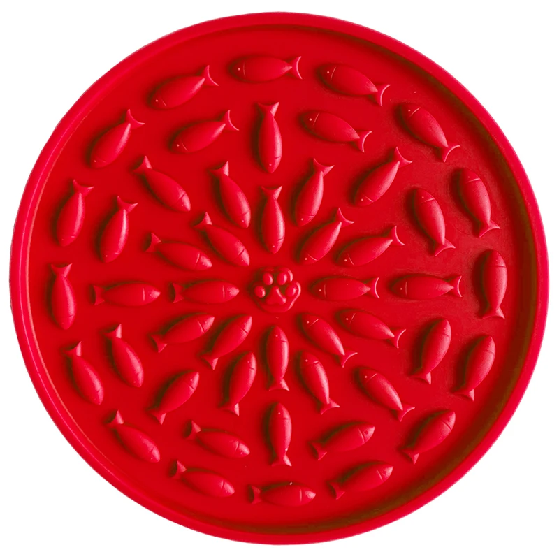 

Colorful Pet Feeding Mat Silicone Mat Grooming Training Pad Feeding Food Bowl Slow Food Bowls Dogs Cats Dispensing Dog Lick Pad