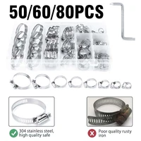 8060pcs box mixed packing hose collar clip stainless steel clamp 8 38mm series assembled