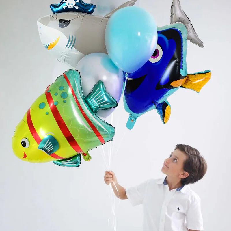 

1pc Sea Animals Balloons Ocean World Theme Foil Balloon Birthday Party Baby Shower Decoration Supplie Inflatable Toys Kids Favor