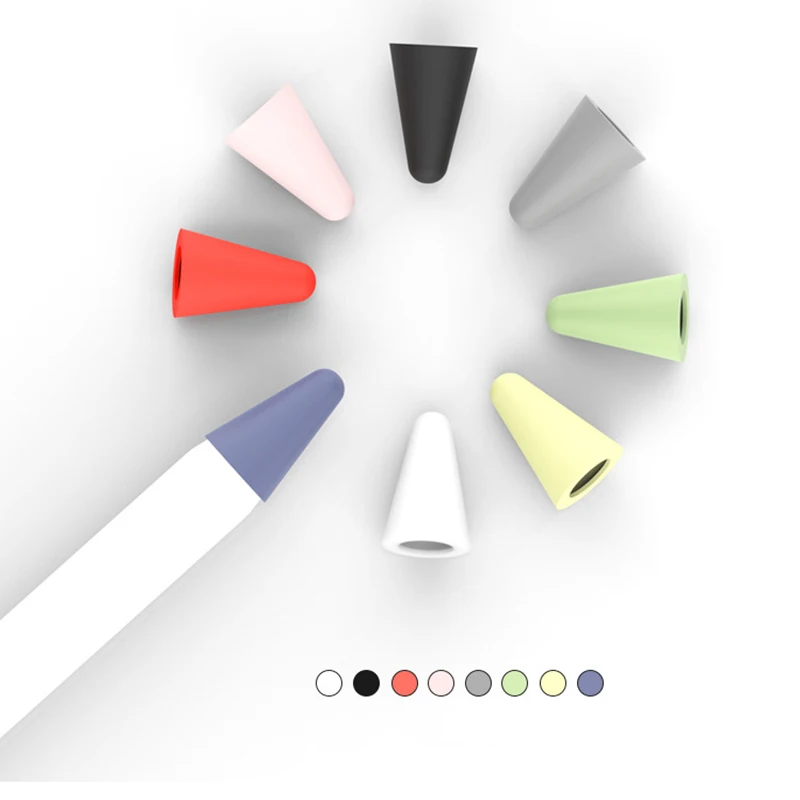 8 шт. силиконовый сменный наконечник чехол защитный для Apple Pencil 1/2-й сенсорный