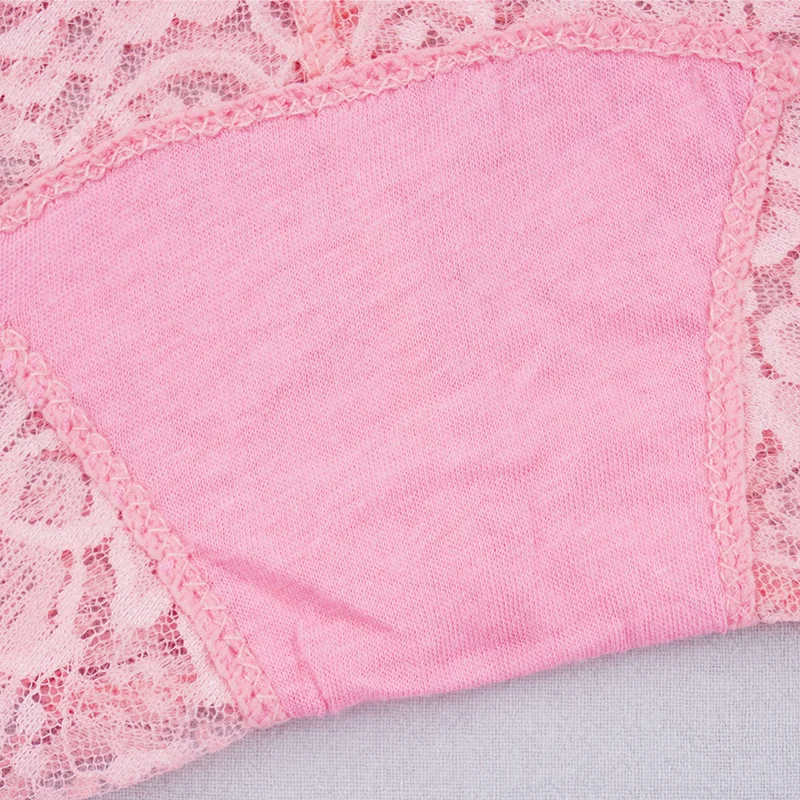

3pcs Women High Waist Panties Sexy Lace Underwear Flower Transparent Briefs Seamless Female Shorts Wholesale A Lot