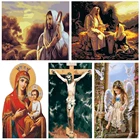 Картина маслом по номерам на холсте Иисус Ангел Христа ручная роспись Подарочные Картины Портретные художественные картины наборы по номерам домашний декор