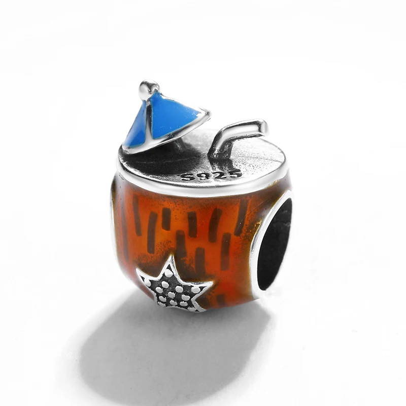 Женский браслет из серебра 925 пробы с подвеской в виде кокоса | Украшения и