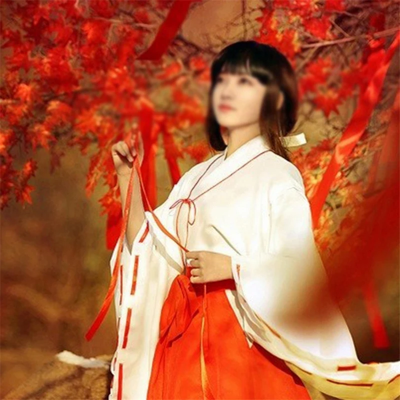 Женский костюм кимоно Inuyasha kiyo для косплея в японском стиле из топа и штанов