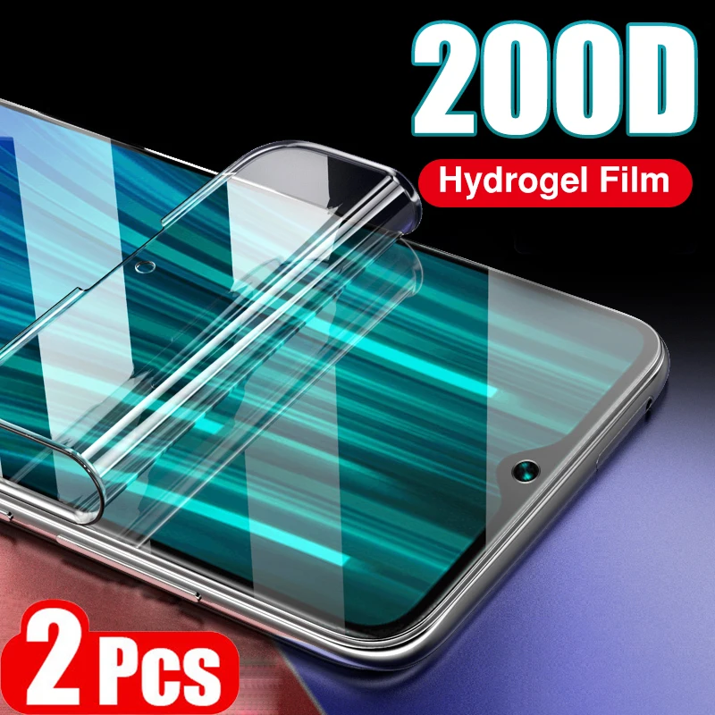 2 шт. мягкая Гидрогелевая пленка для huawei Y9 Prime Y7 Pro 2019 Защитная экрана HD полное