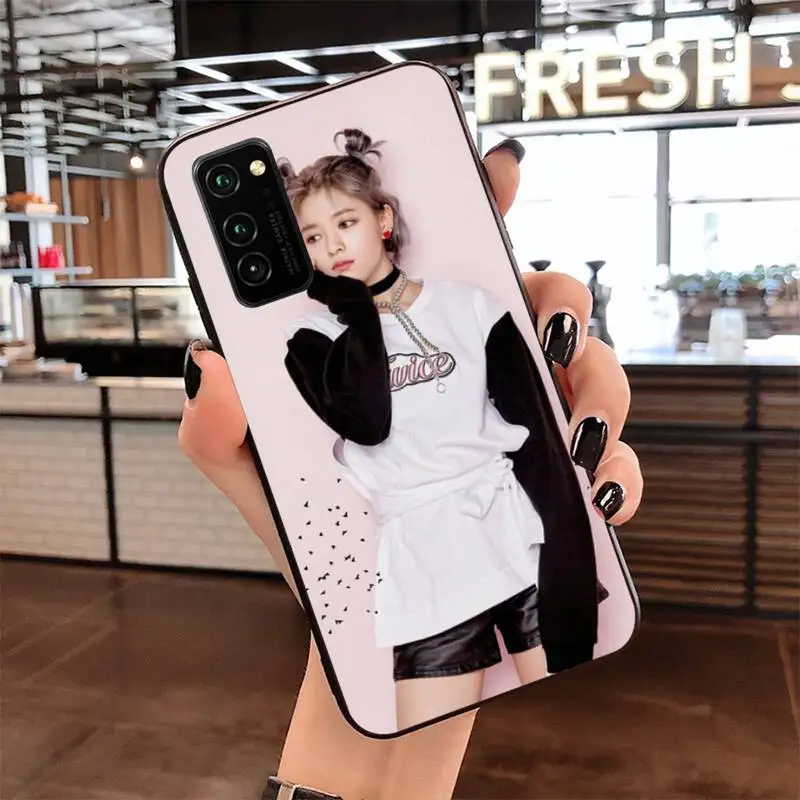 

PENGHUWAN Twice Knock Kpop Black Cell Phone Case for Samsung S20 plus Ultra S6 S7 edge S8 S9 plus S10 5G lite 2020