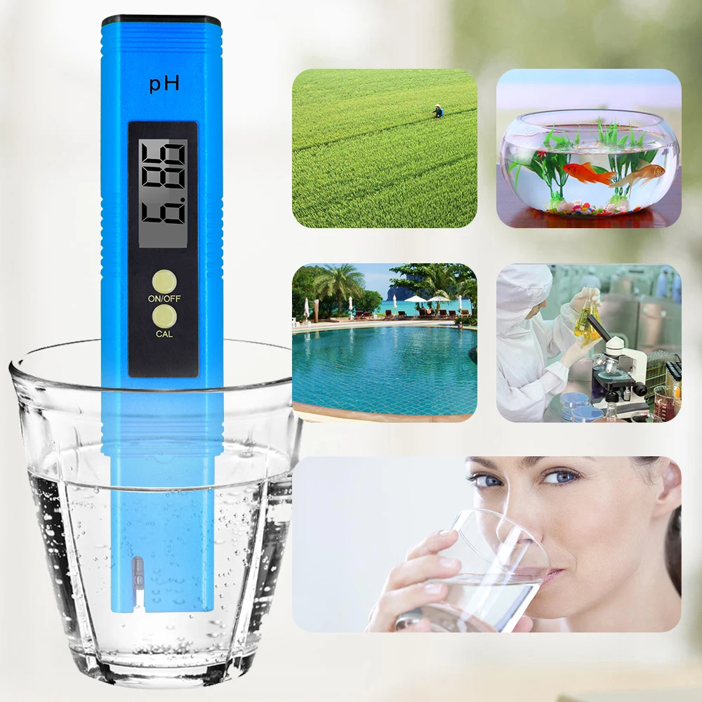 

by dhl/fedex 100pcs Protable Digital Tester Quality PH Meter Aquarium Pool Water Wine Urine PH tester with retail box 40%off