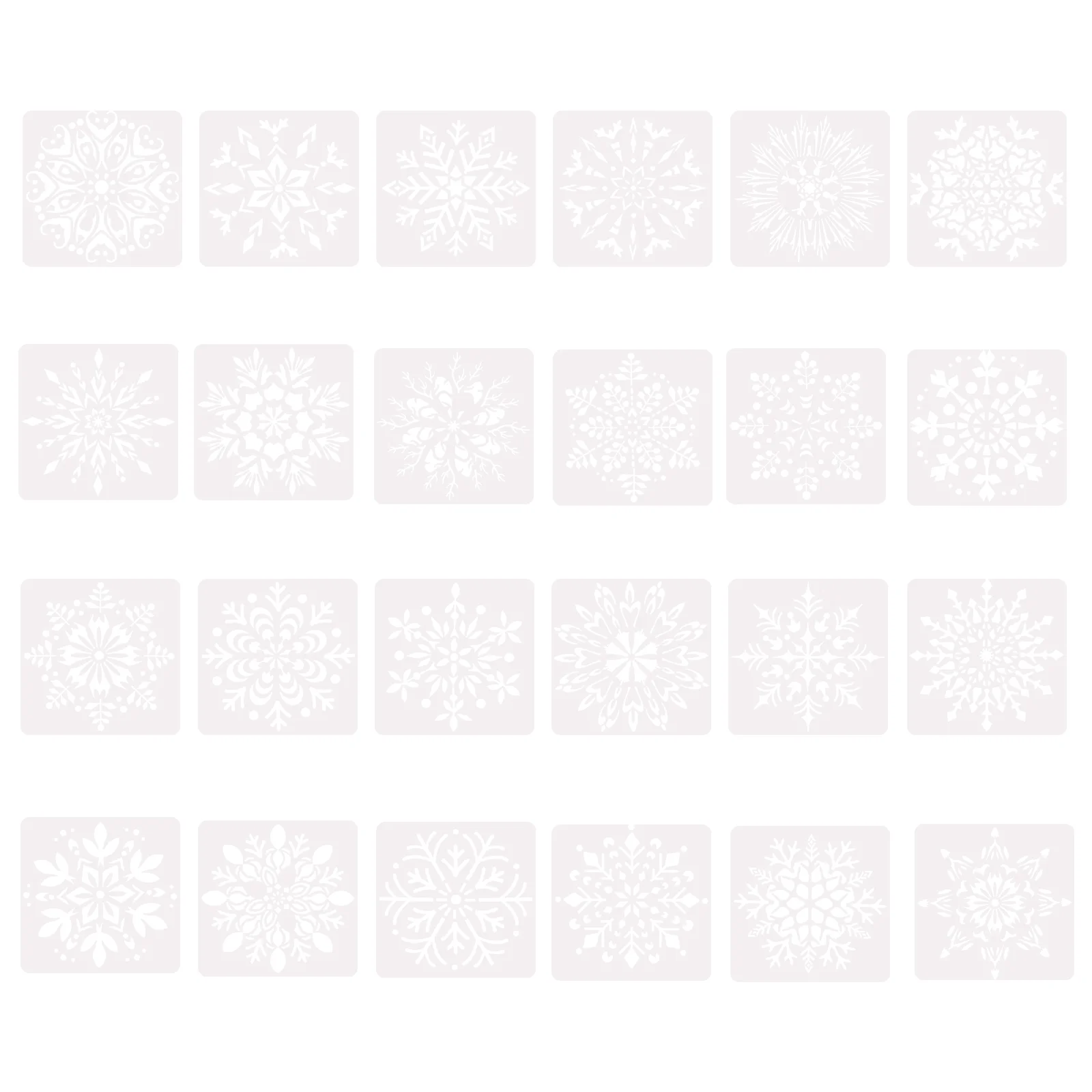 

24pcs Mandala Craft Painting Template DIY Hollow Painting Drawing Stencils