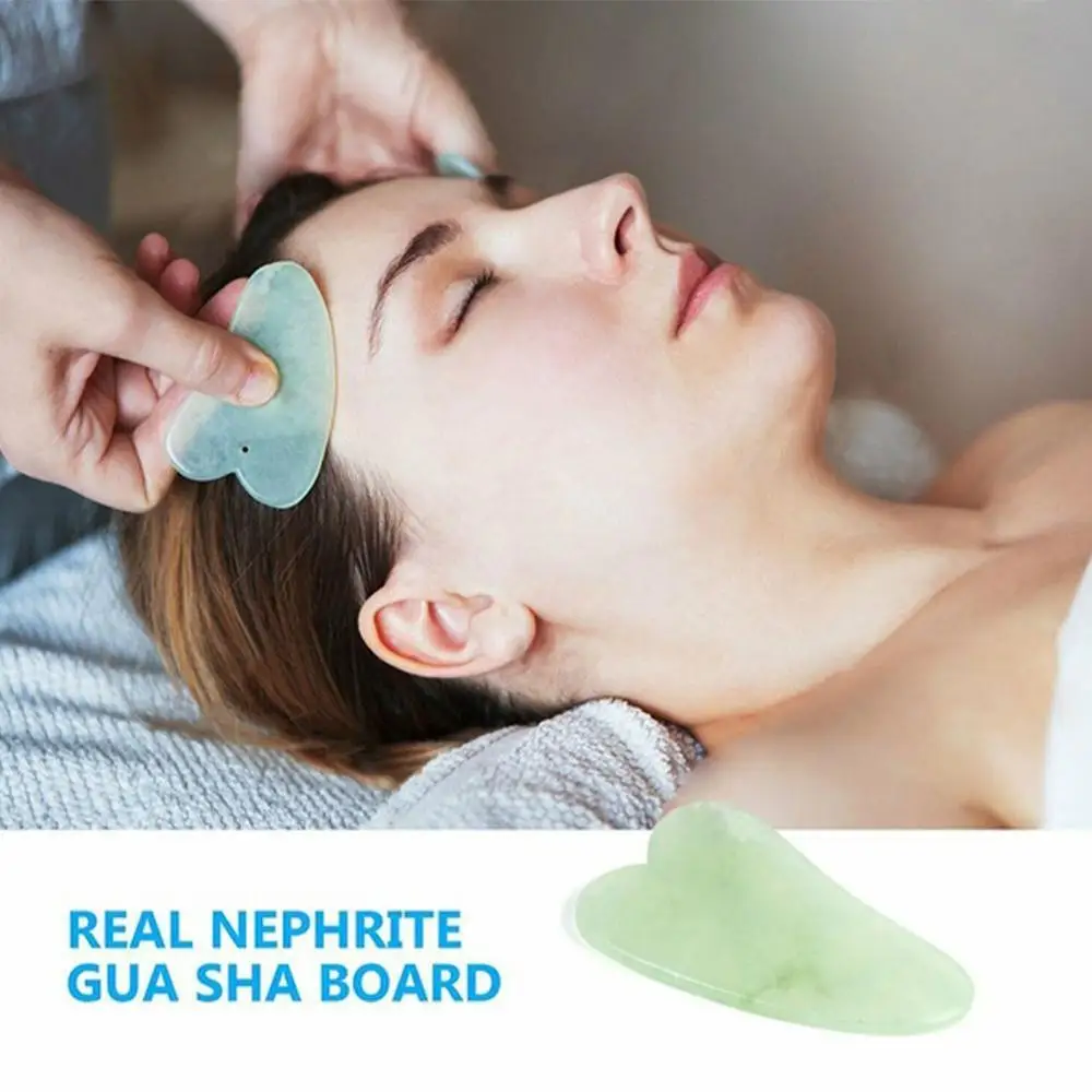 Скребок для спины и шеи с натуральными нефритовыми камнями|Устройство ухода за