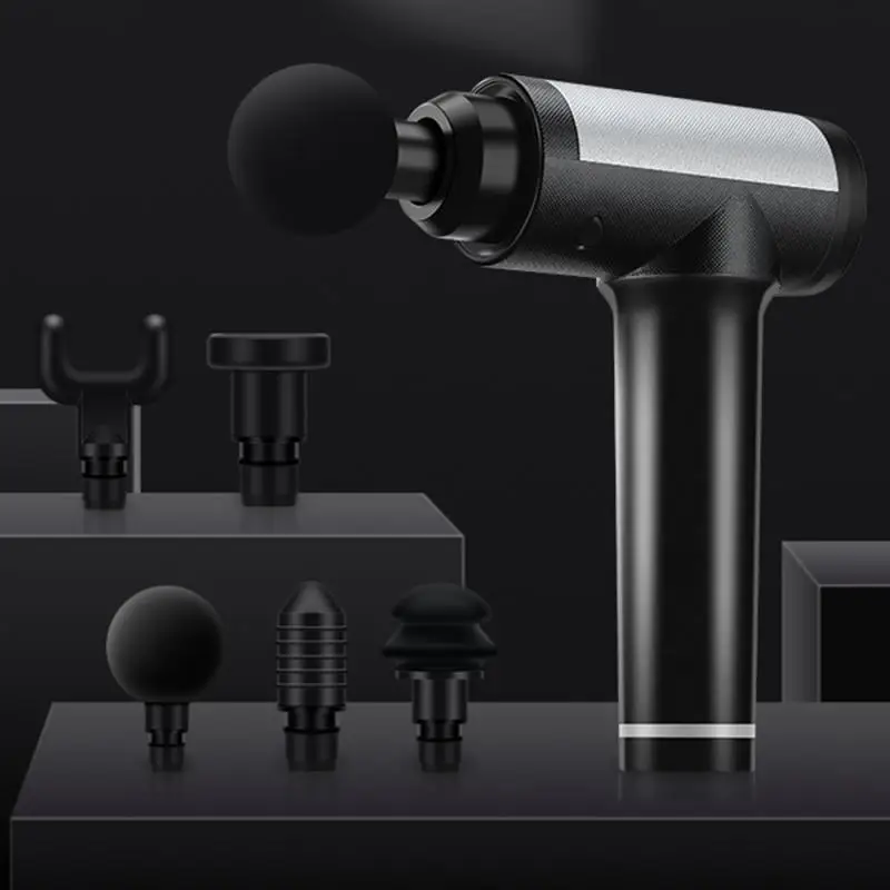 Профессиональный Массажный пистолет ЖК-дисплей массажер для мышц тела глубокая