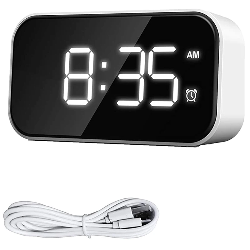 Светодиодный Будильник с простым управлением простое Повтор сигнала