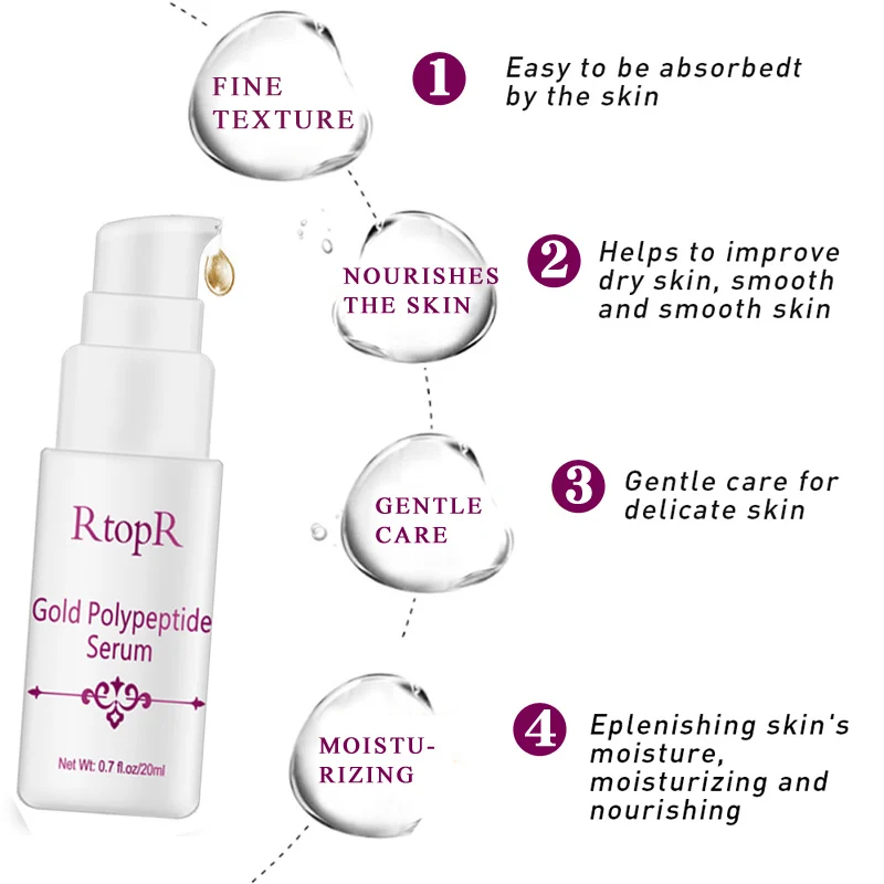 Золотая полипептидная Сыворотка для восстановления кожи против старения