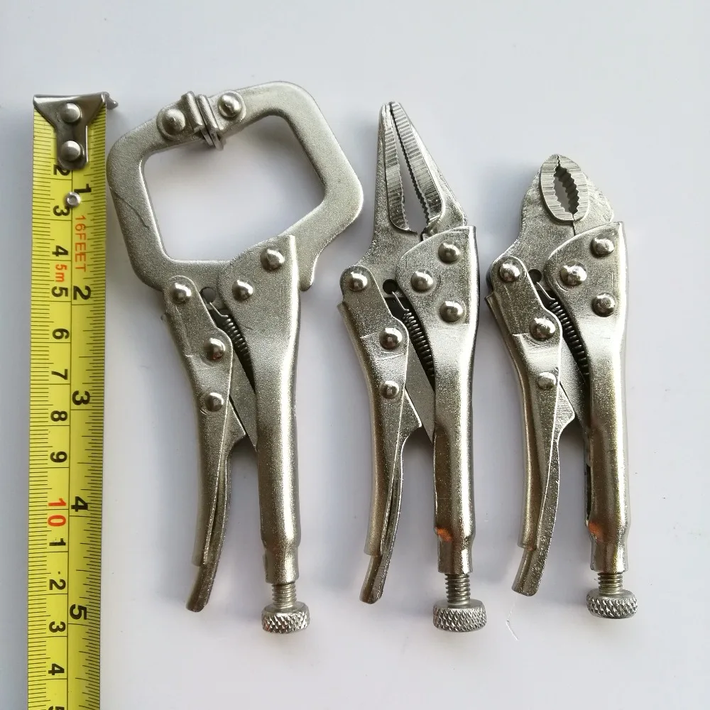 3 шт. мини фиксирующие плоскогубцы тисков 5 дюймов длинные прямые волосы 4 Дюйма