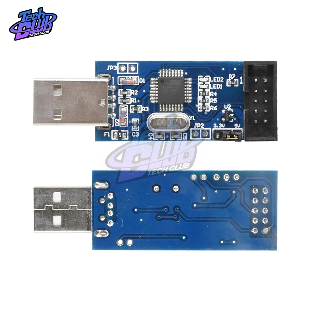 1 шт. 10Pin на 6 Pin плата адаптера + USBASP USBISP AVR программатор USB ATMEGA8 ATMEGA128 ATtiny/CAN/PWM модуль