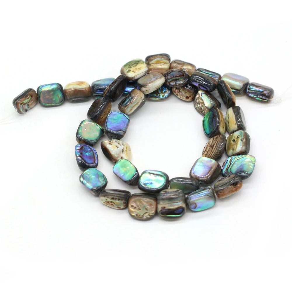 

Natural Abalone Shell Irregular Rectangle Mother of Pearl Shell Exquisite DIY Jewelry Making Elegant Necklace Bracelet 5pcs