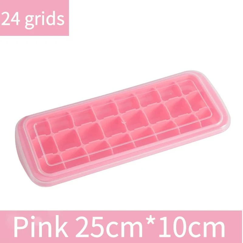 

Ice Cube Tray with Lid Food Grade Silicone Molds for making Ice Cream Whiskey Cocktail Fruit Maker Bar Part Moldes de silicona