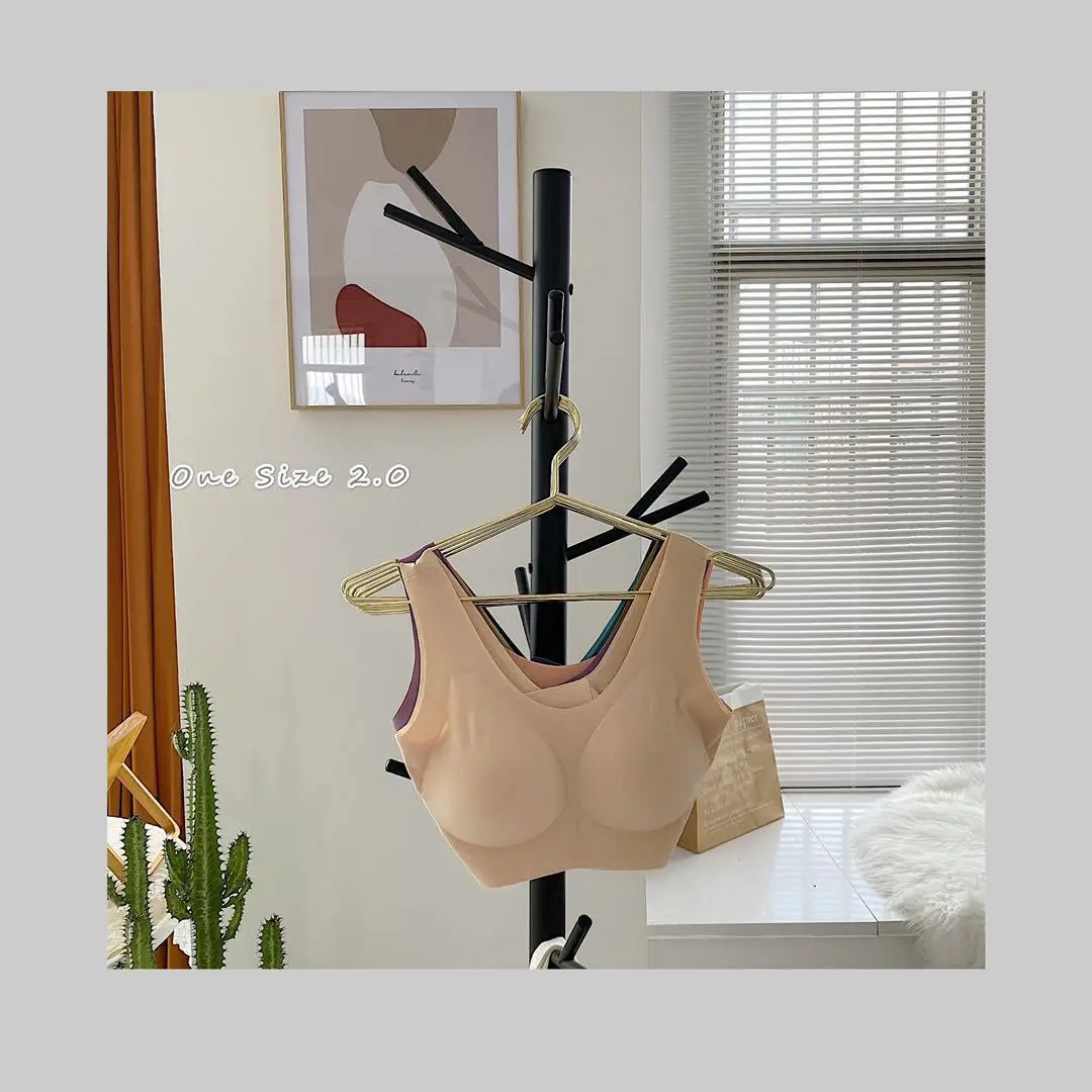 

Buy One Size2.0 Latex Underwear without Size Ultra-Thin Wireless Bra Breathable Women's Sports Vest