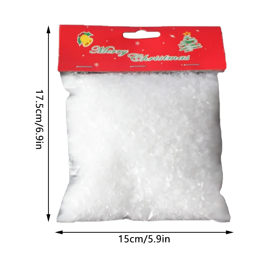 

53g Artificial Snow Powder Christmas Decoration Artificial Plastic Dry Snow Powder Xmas Gift Home Party DIY Scene Props Supply