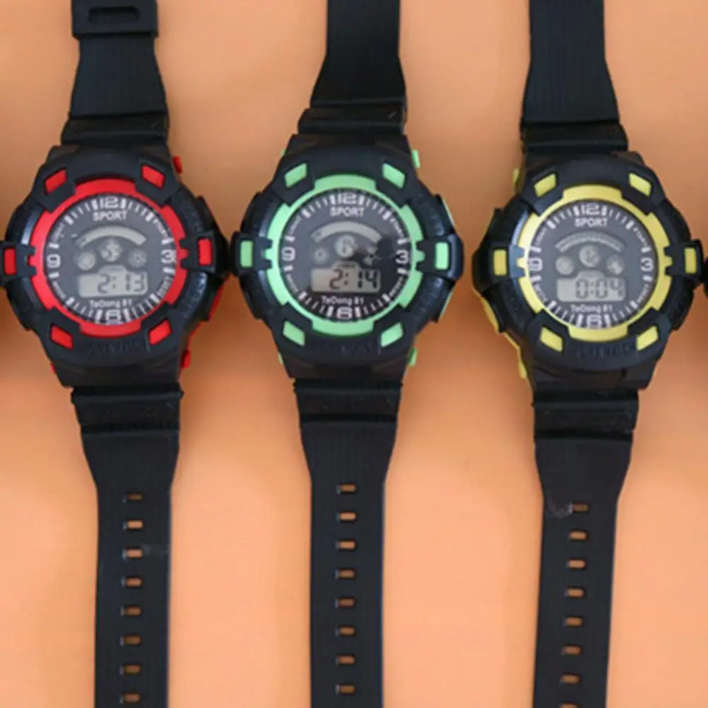 

Hot Sales!! Silicone Waterproof Electronic Digital Display Watch Sports Wristwatch for Unisex