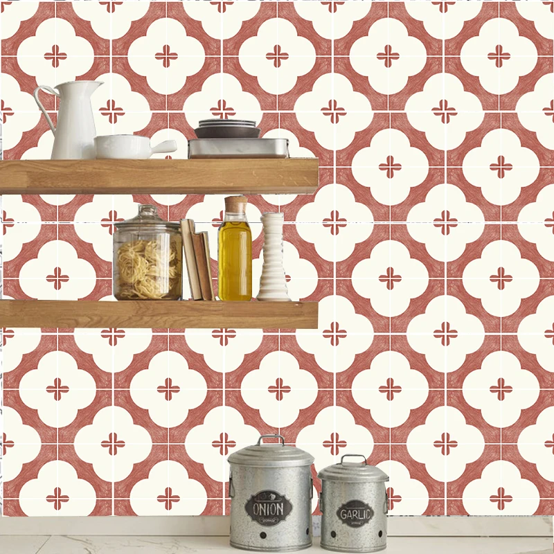 Марокканские настенные наклейки плитка для ванной ПВХ водонепроницаемая дома