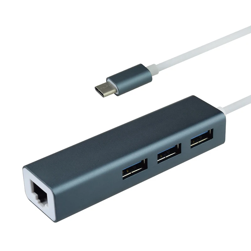 USB3.0 хаб Многофункциональный RJ45 адаптер Plug and Play портативный для ноутбука ПК офиса