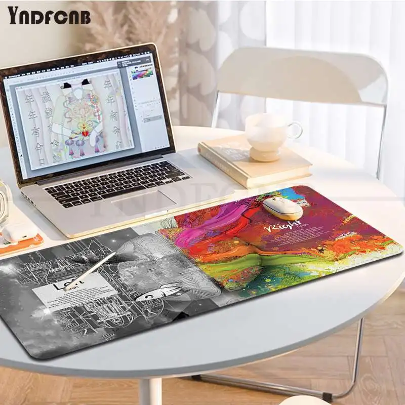 

Left & Right Brain New Arrivals Large Mouse Pad PC Computer Mat Size For Big CSGO Game Player Desktop PC Computer Laptop