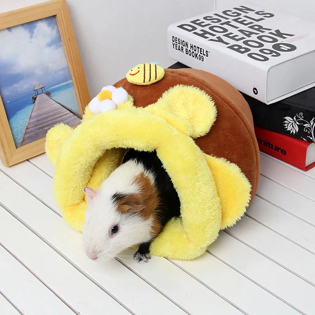 Hamster Nest Kennel Bed Warm Winter Supplies Guinea Pig Rabbit House Rat Cave Sleeping Bag Mat Pad Tent | Дом и сад
