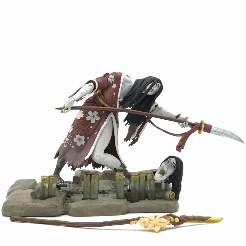 Японское соединение из ПВХ Подвижная головка 11 см игрушки Sadako Grudge Rim статическая