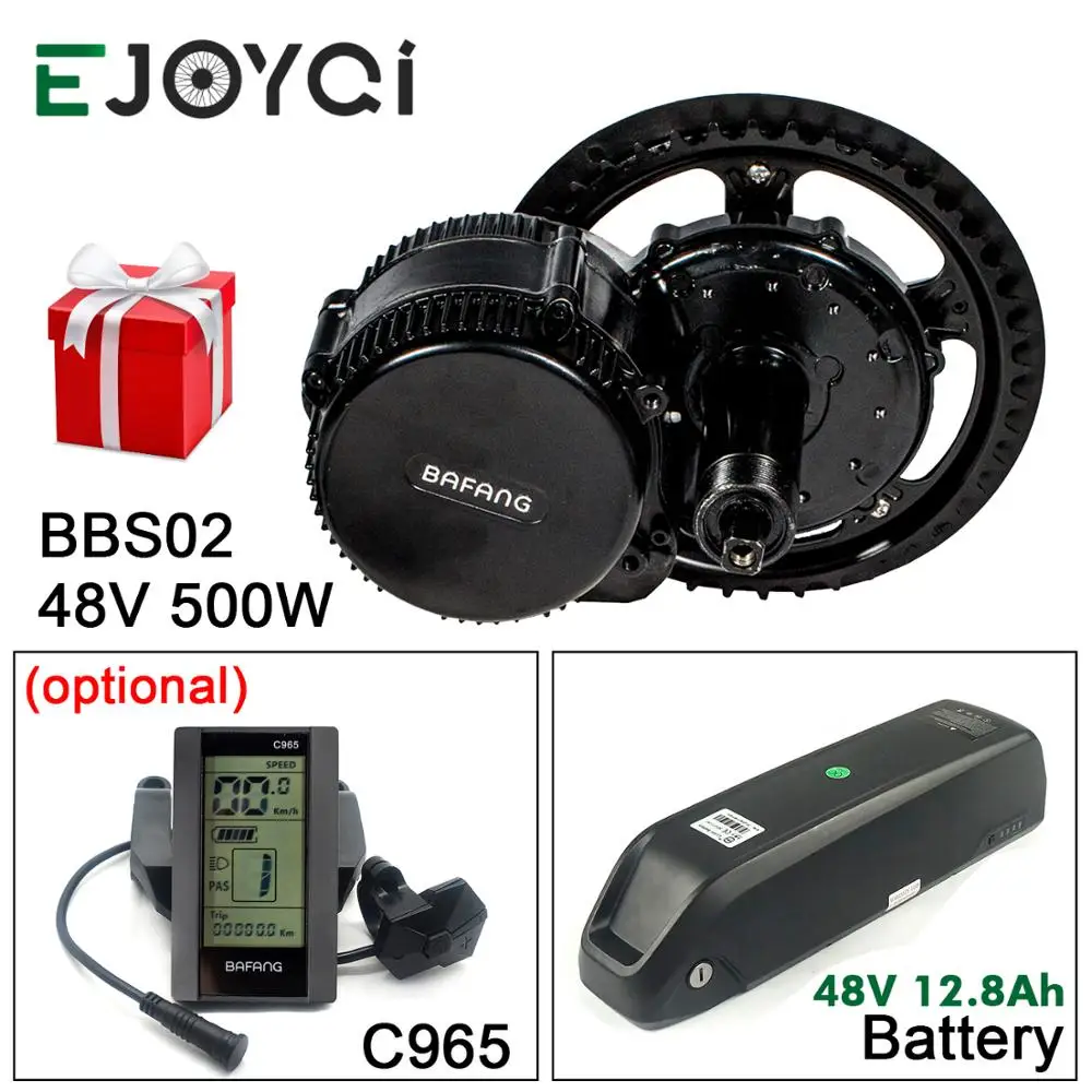Bafang 8Fun 48V 500W 12.8Ah BBS02B светильник 68 мм 73 Шестерни Сенсор фара для электровелосипеда
