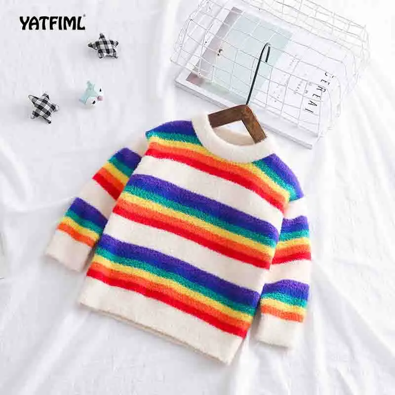 YATFIML/толстовки с капюшоном для маленьких мальчиков и девочек; Детские зимние плотные толстовки; Повседневный свитер для малышей; Детские Бархатные Топы; костюм - Цвет: style2
