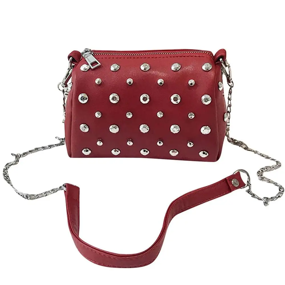 Женская сумка через плечо Маленькая квадратная однотонная Большая