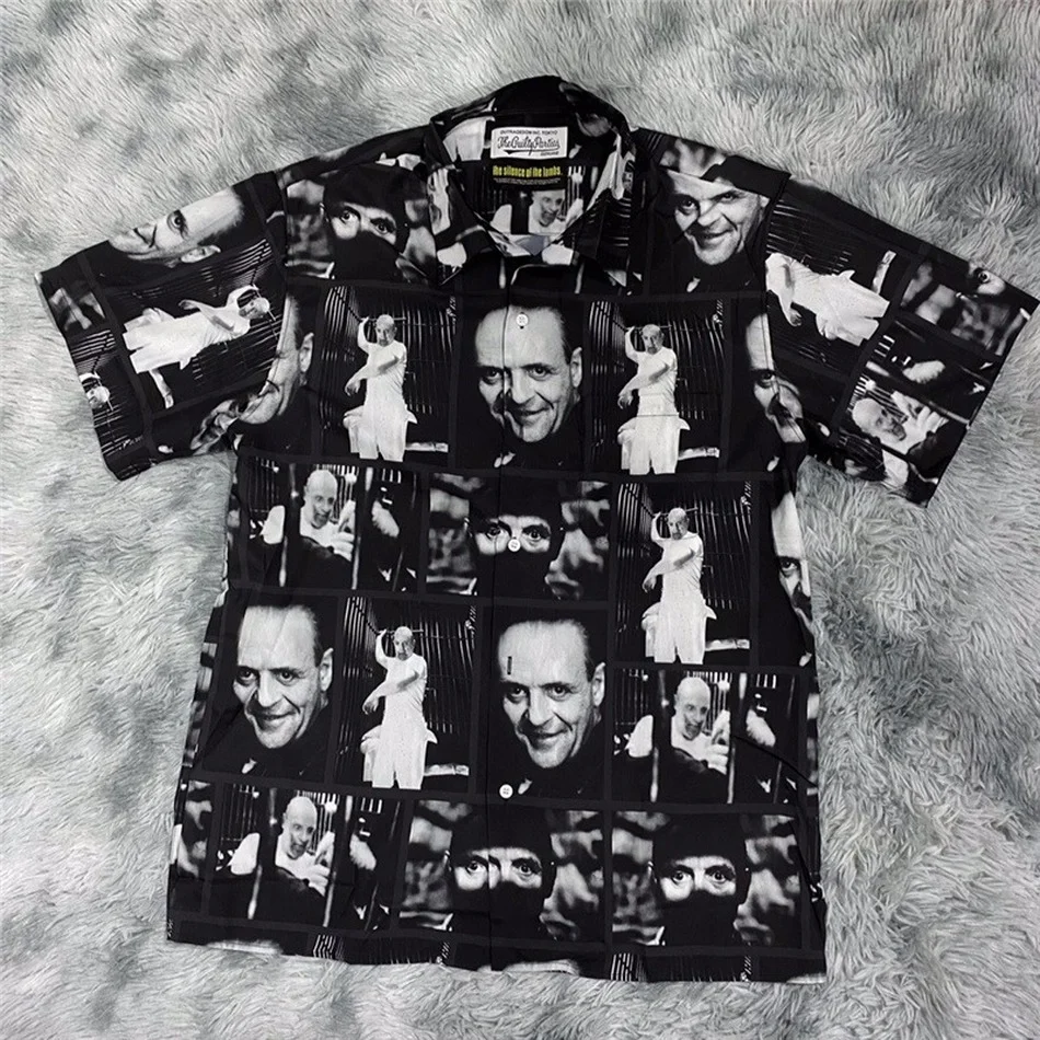 

Best Quality WACKO MARIA Hawaii Shirt Men Women 1:1 T-Shirt Movie Printing WACKO MARIA Shirt Fashion Casual mens shirts