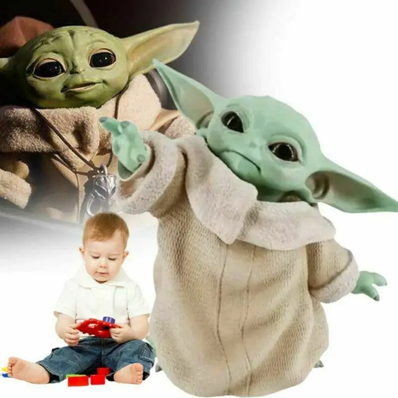 

8CM Disney Star Wars Baby Yoda Action Figure Toys Mandalorian Yoda Baby PVC Model Doll Collection Toys Gifts For Children